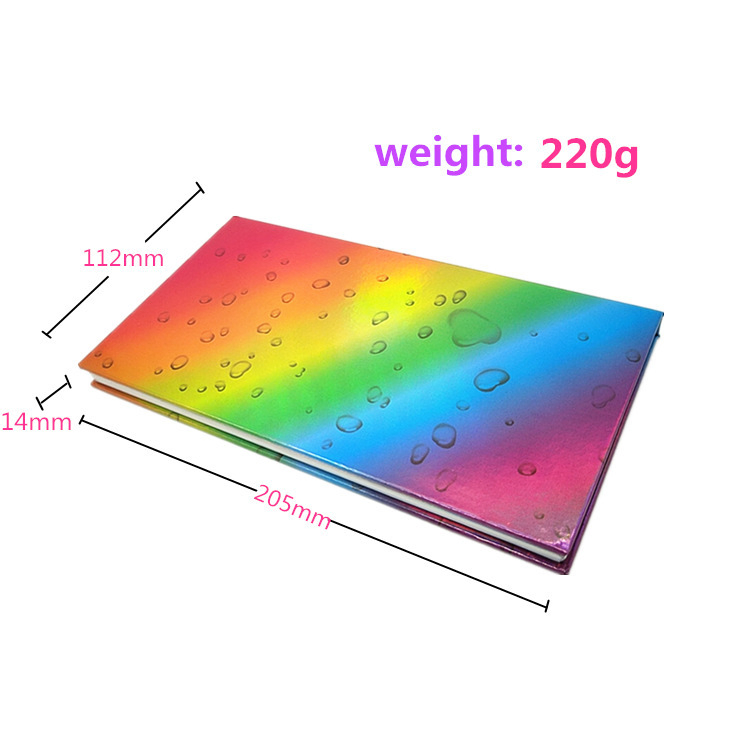 18-Color Fluorescent Eyeshadow Palette High Gloss Matte Pearlescent Rainbow Palette Luminous Makeup Palette