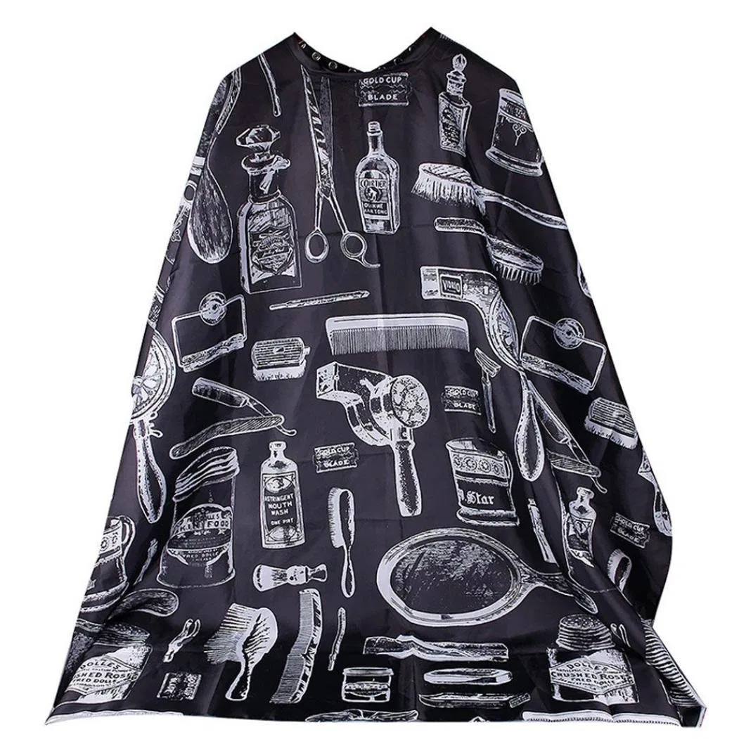 Professional Printed Polyester Hair Dye Hairdressing Barber Cape