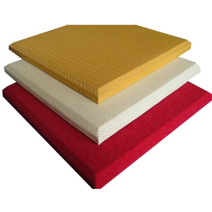 Fabric Wrapped Decoration Absorptive Materials Sound Diffusion Acoustic Wall Panel
