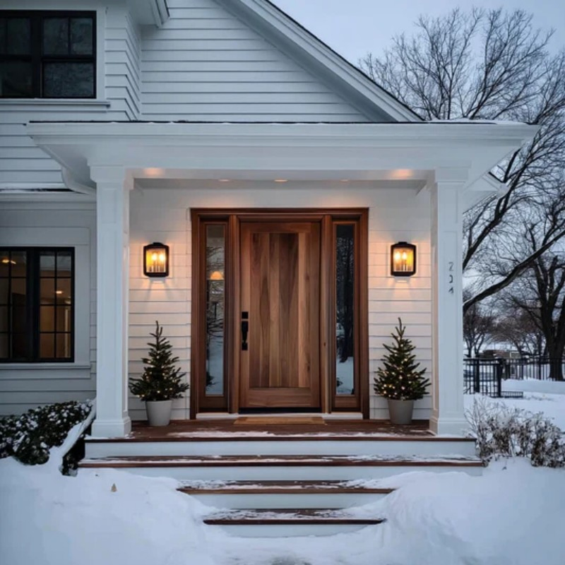 Fashionable Solid Wood Door with Unique Customized Sizes