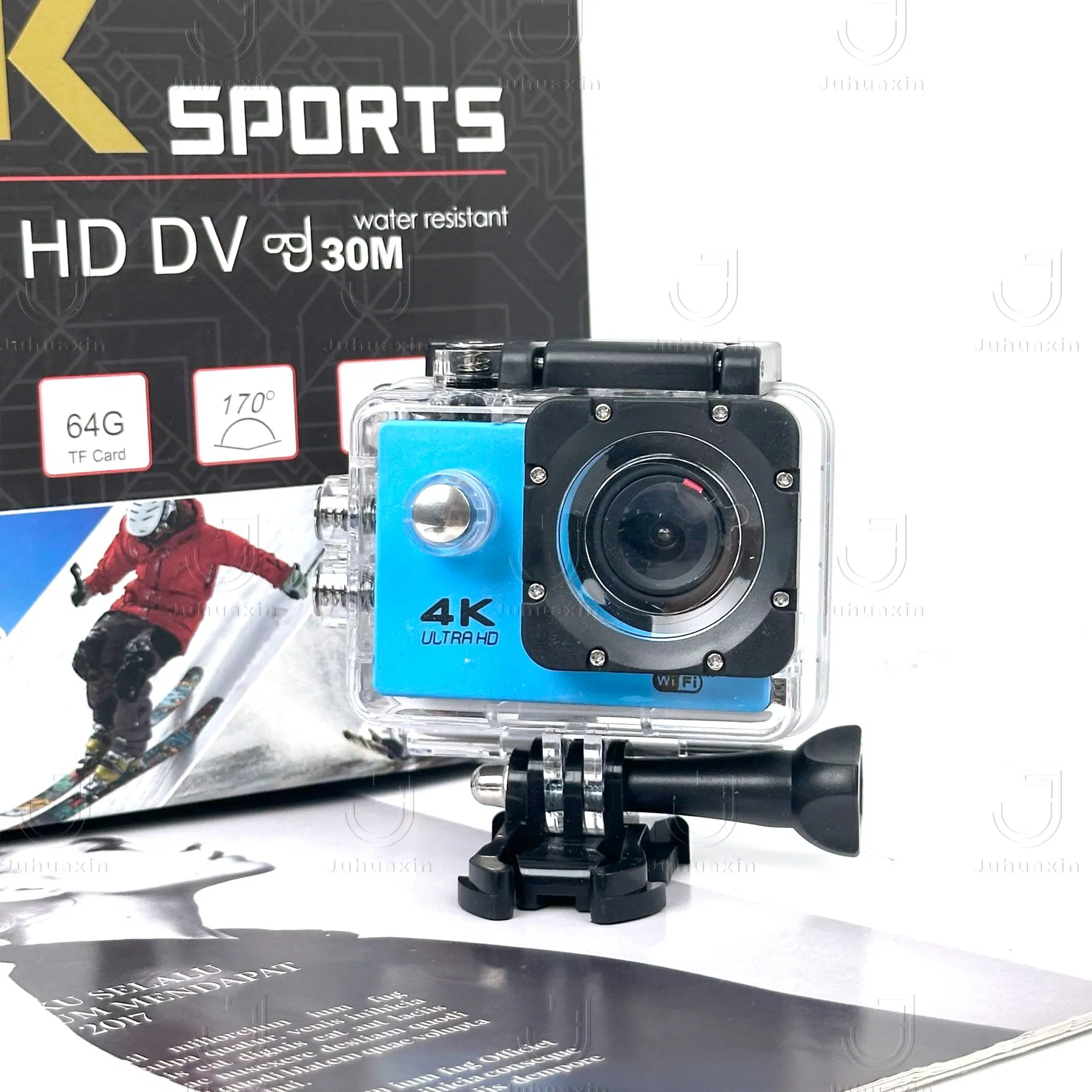 Спортивная камера 4K HD с Wi-Fi для активного отдыха