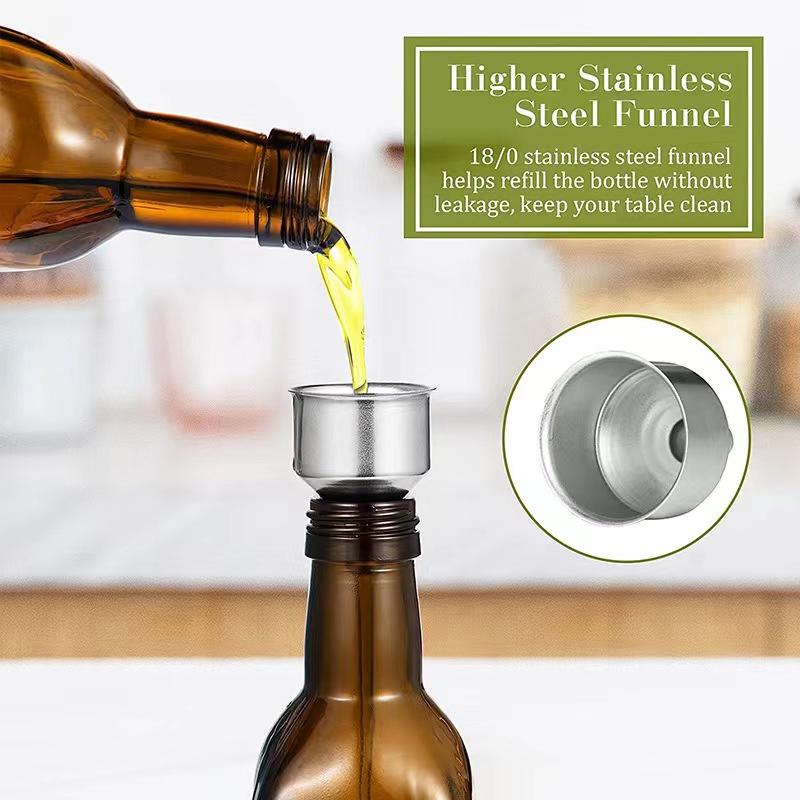 Fctory 500ml Dark Green Olive Oil Bottle Sauce Vinegar Seasoning Bottle Kitchen Supplies Bottle