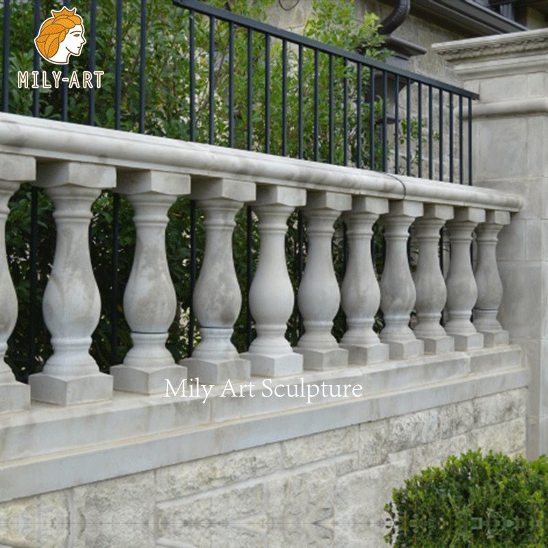 High Quality Morden Style White Column Stone Baluster Marble Handrial