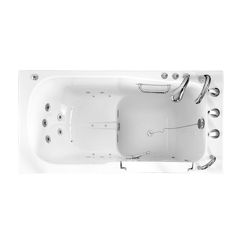 Ванна с гидромассажем и подсветкой, правая сливная