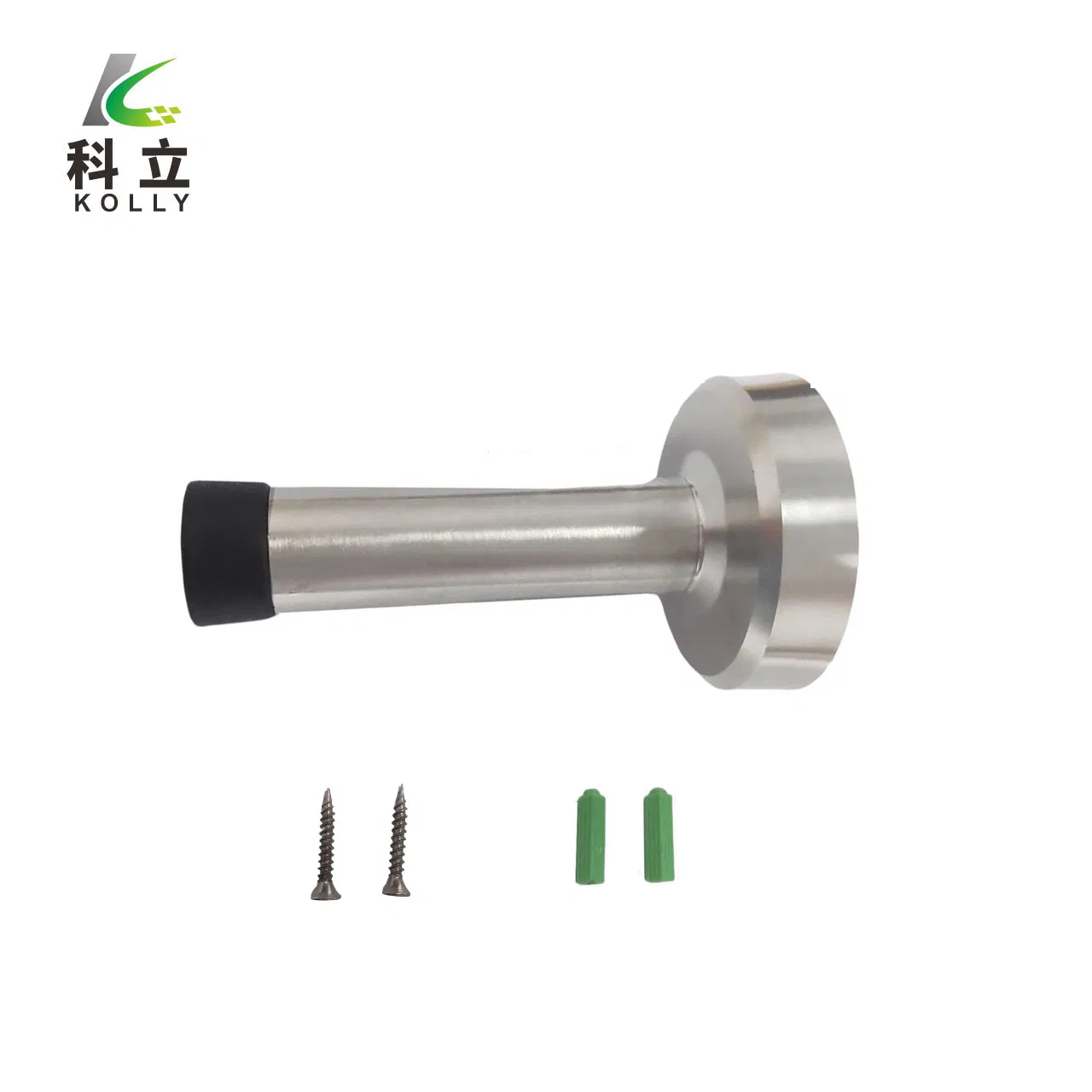 Heavy Duty Rubber Tip Door Stopper with Anti Slip Base