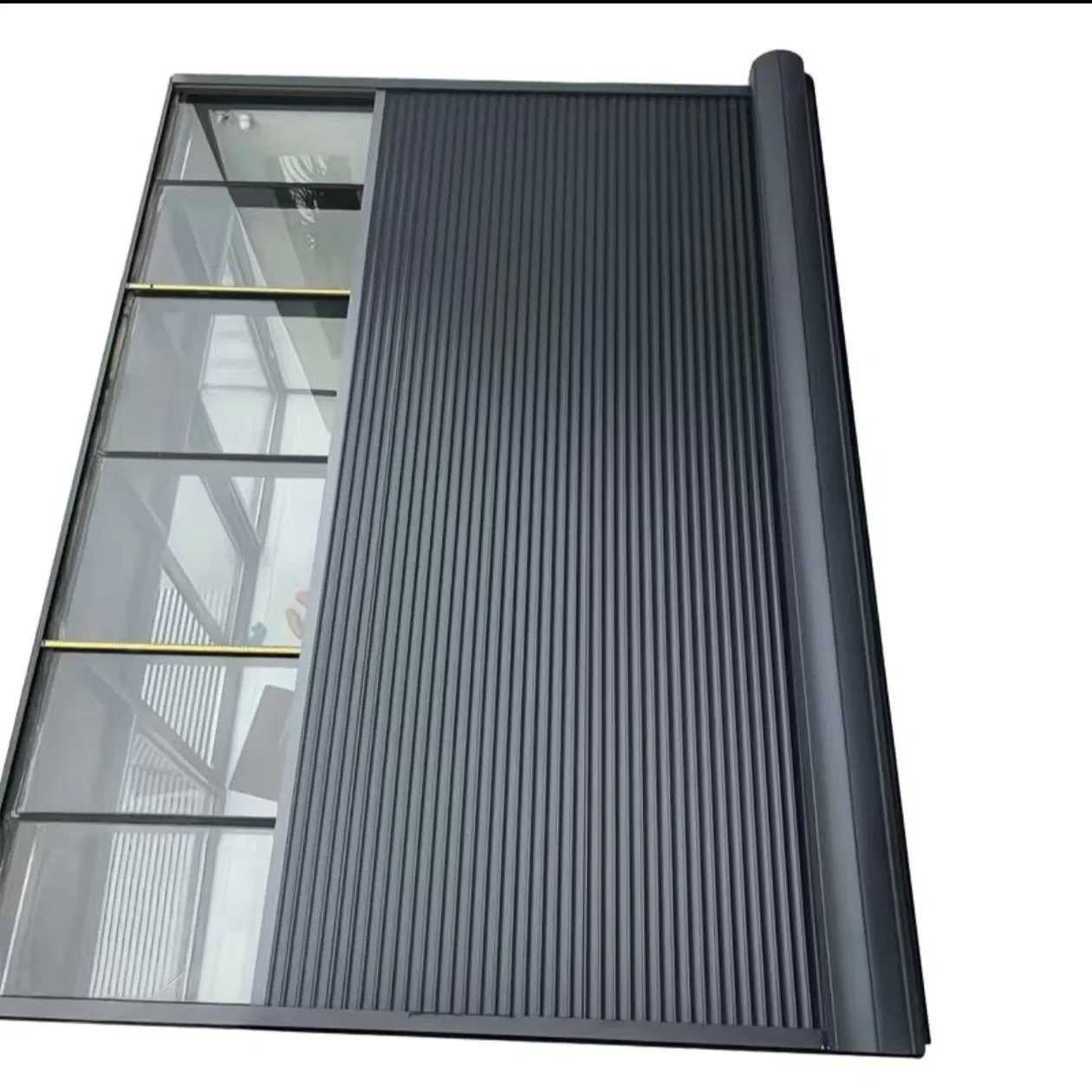 Extensible Sunshade Canopy, Electrically Operated Roller Shutters, Aluminum Alloy Sunshade Canopy