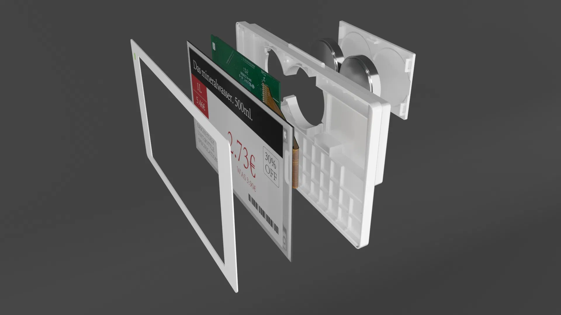 3.7 Inch Bwry E-Ink Electronic Shelf Label for Retail Supermarkets