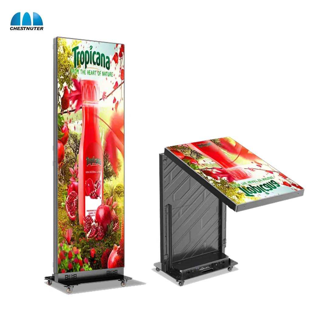 P2 Portable LED Digital Signage Indoor WiFi Control Store Vertical Stand Advertising LED Poster Display for Shop