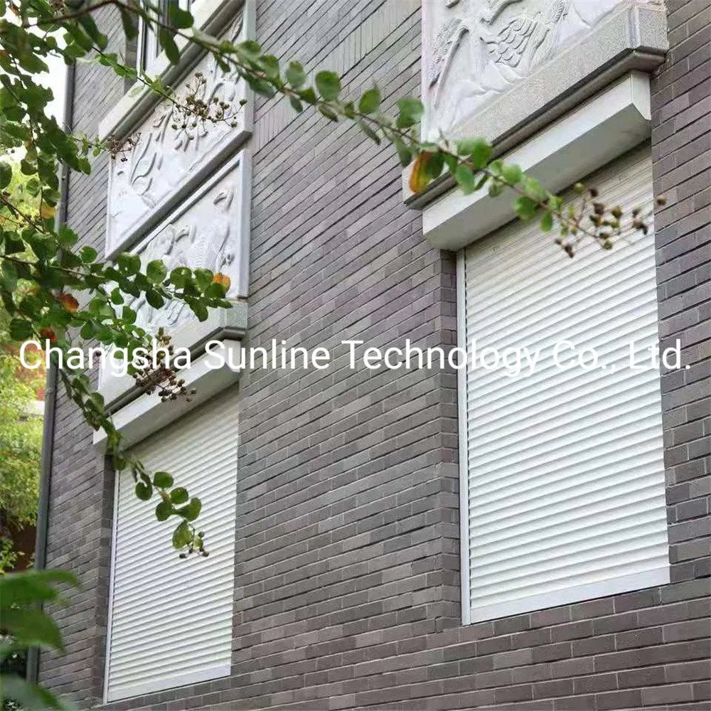 Auto Electric Aluminum Shutter Window with WiFi Remote Control Tubule Motor