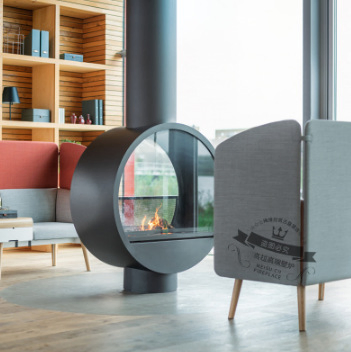 Custom Designed Hanging Real Fire Wood-Burning 3D Atomic Alcohol Shaped Fireplace Heater