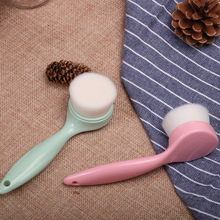 Long Handle Face Brush Deep Cleansing Tool Silicone Soft Bristles Exfoliating Massage Multifunctional Manual Skin Care Gift