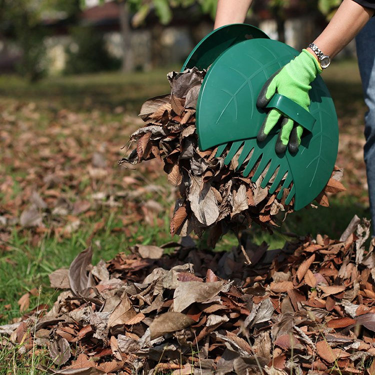 Wholesale Ergonomic Durable PP Handheld Garden Leaf Rake Grabber for Leaf Collecting