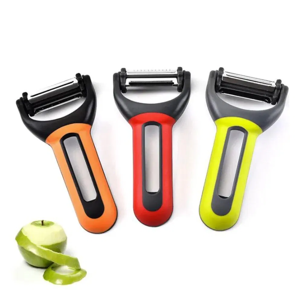 Multi-Function 4-in-1 Vegetable Peeler Rotary Serrated Fruit Peeler Straight
