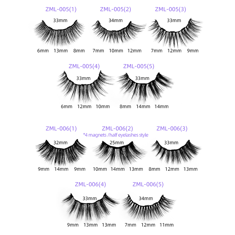 Wholesale False Lashes Handmade Vegan 3D 5D Silk Lashes Faux Mink Eyelashes