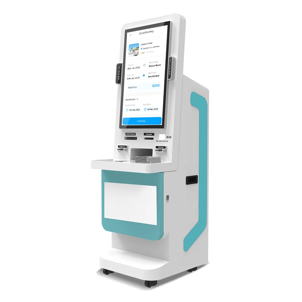 23.6 Inch 24inch 32inch Touch Screen Scan Qr Code POS Payment Self Food Order Service Kiosk