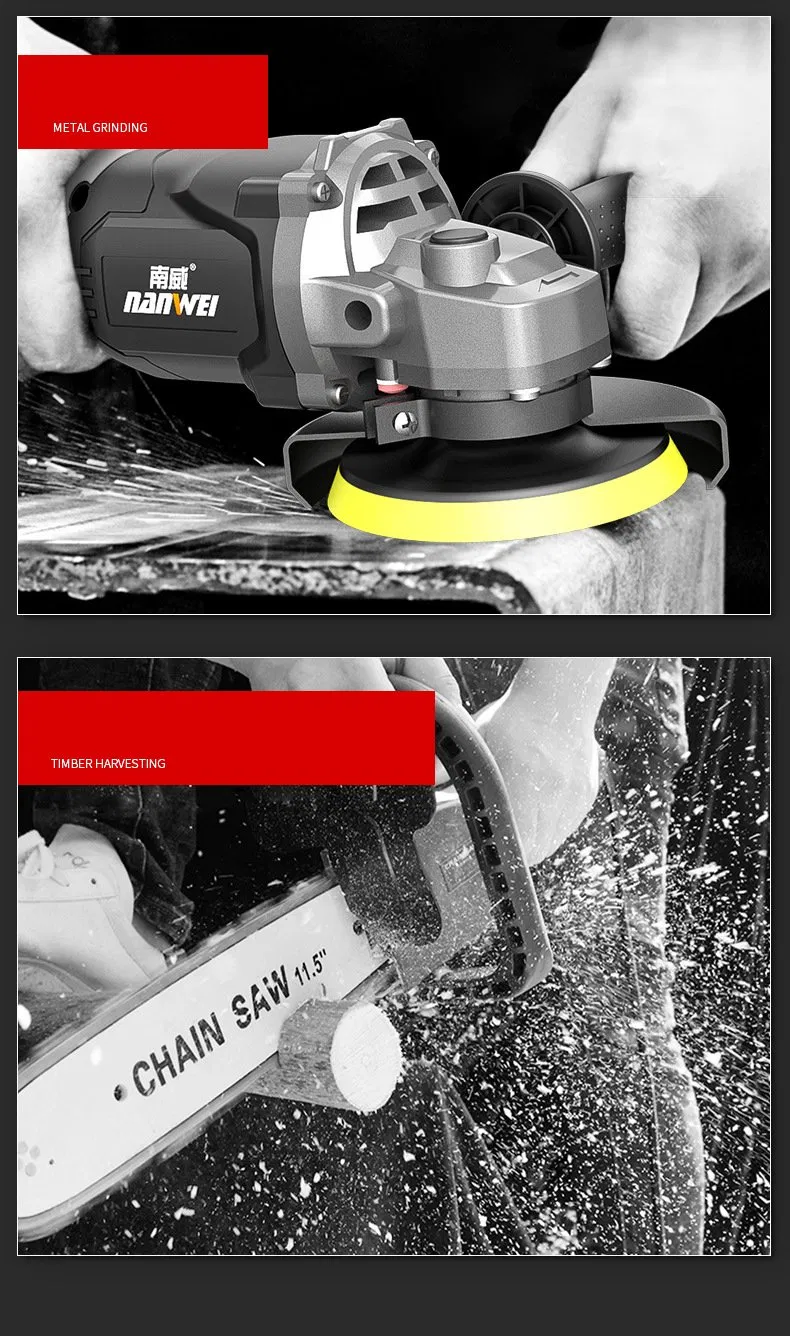 Угловая шлифмашина MSK для металла, дерева, камня