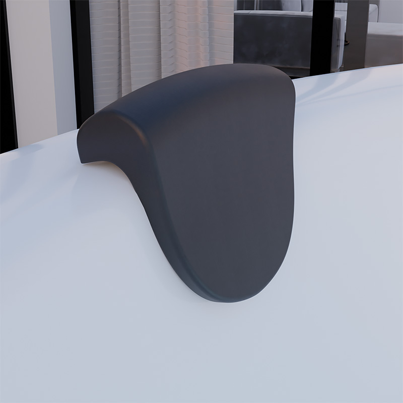 Proway New Wholesale Headrest PU Head Neck Relaxing Bathtub SPA Bath Pillow with Suction Cups (PW-X113)