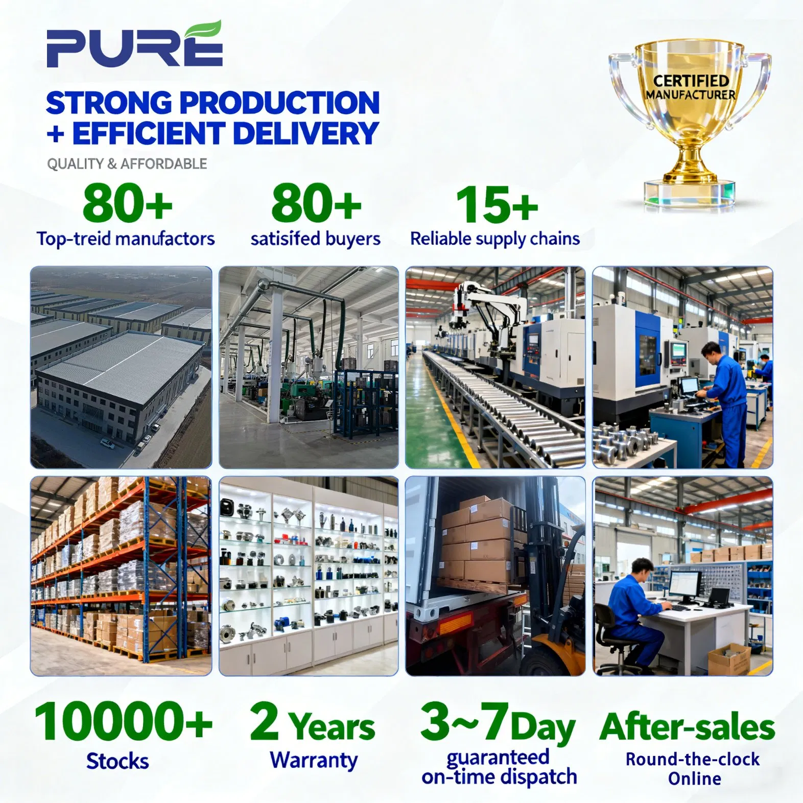 Помпа водяная алюминиевая S552-15710A для Mazda