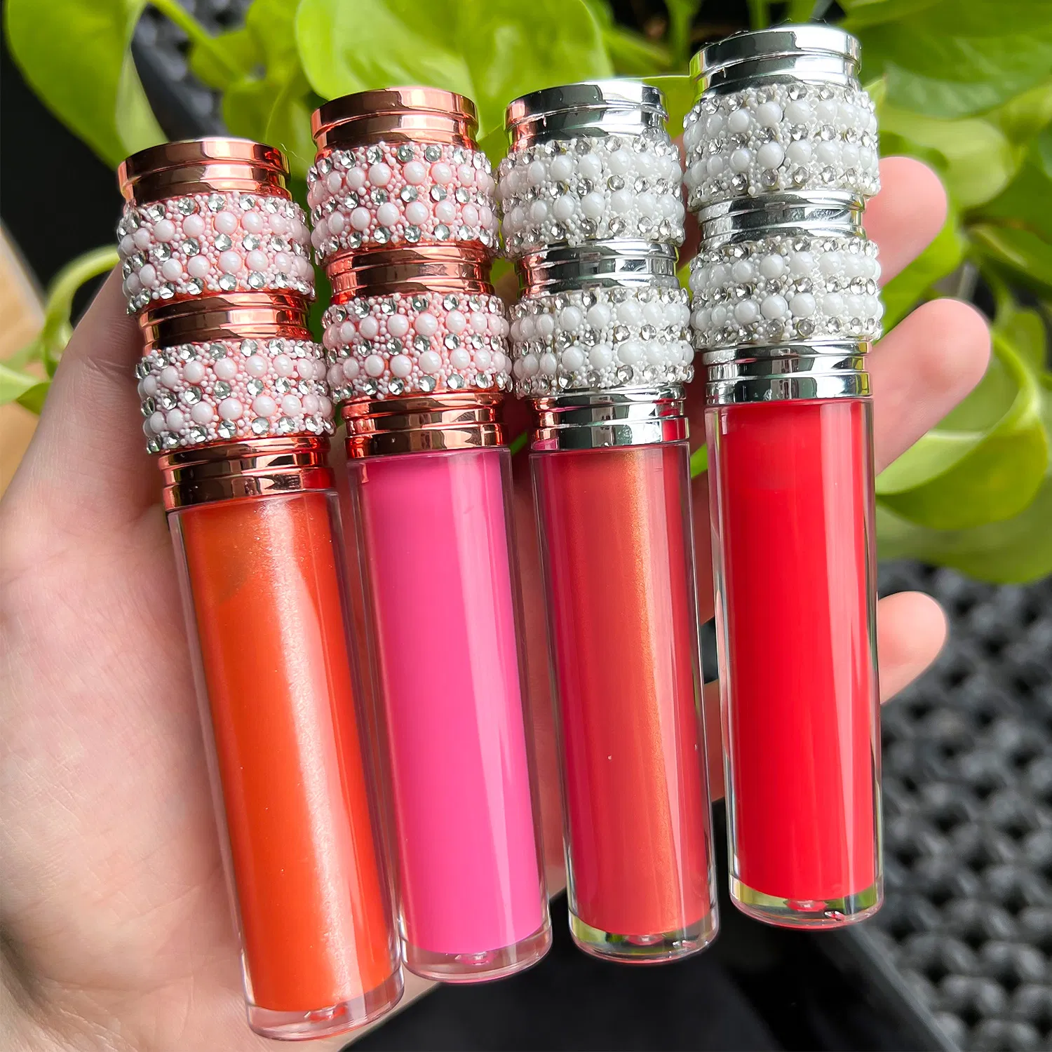 Diamond Pearly Lip Gloss Waterproof Glossy Lipstick Nude Liquid Lip Gloss Vendor