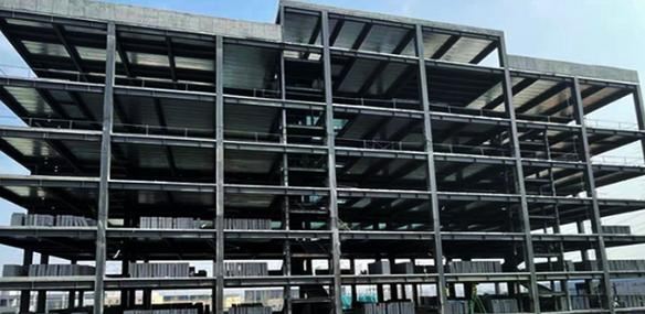 Customized Steel Frame Office with Galvanized Coating and Fire Protection