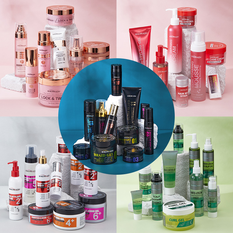 Factory Price Custom Private Label Hair Style Pomade Products Shine and Jam Cream Cosmetic Styling Pomad Wax Edge Control Strong Hold Hair Braid Gel