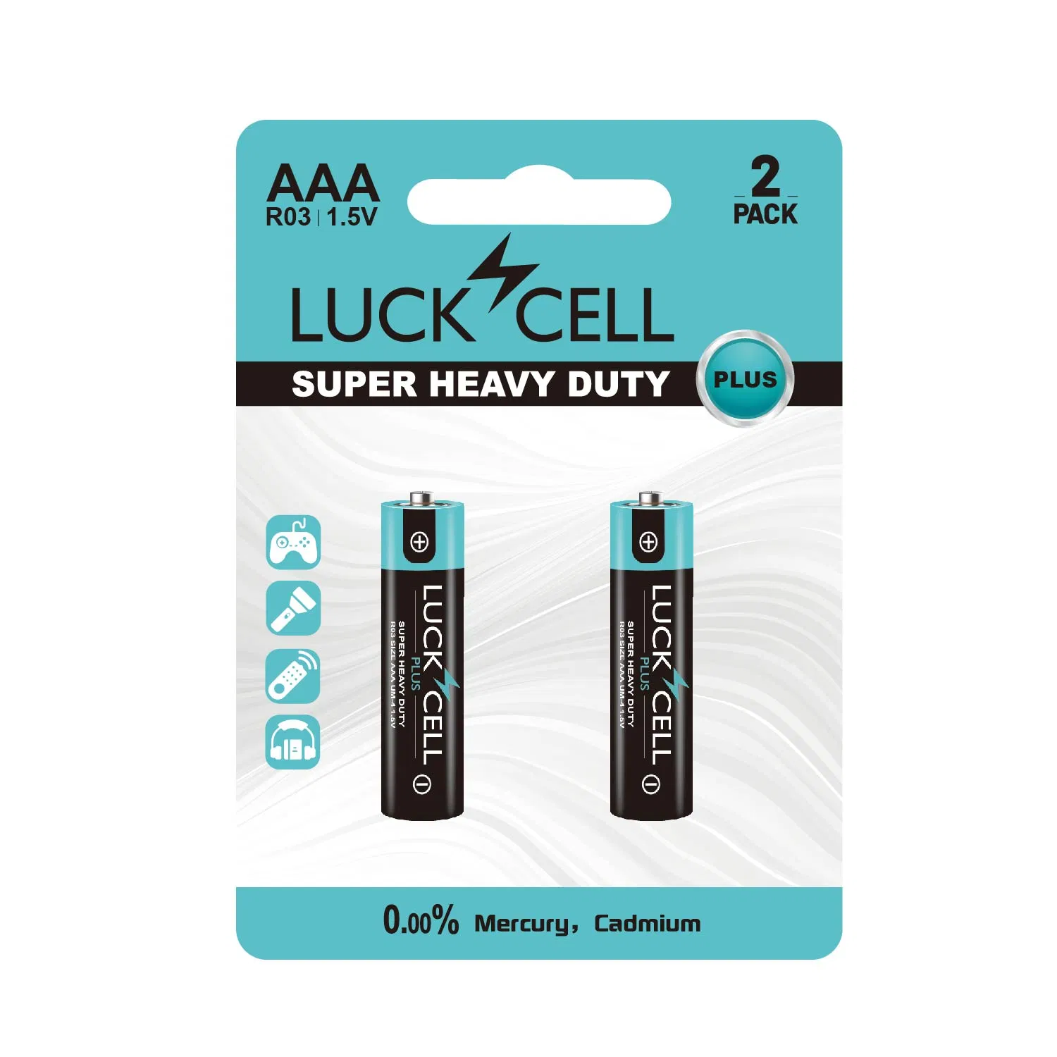 Батарейки AAA 1.5V LUCKCELL угольно-цинковые