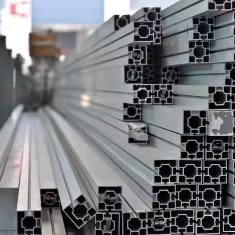 Anodized T Track Rectangular Alu Pipe Half Rounded V Slot Industry Aluminum Extrusion Profile