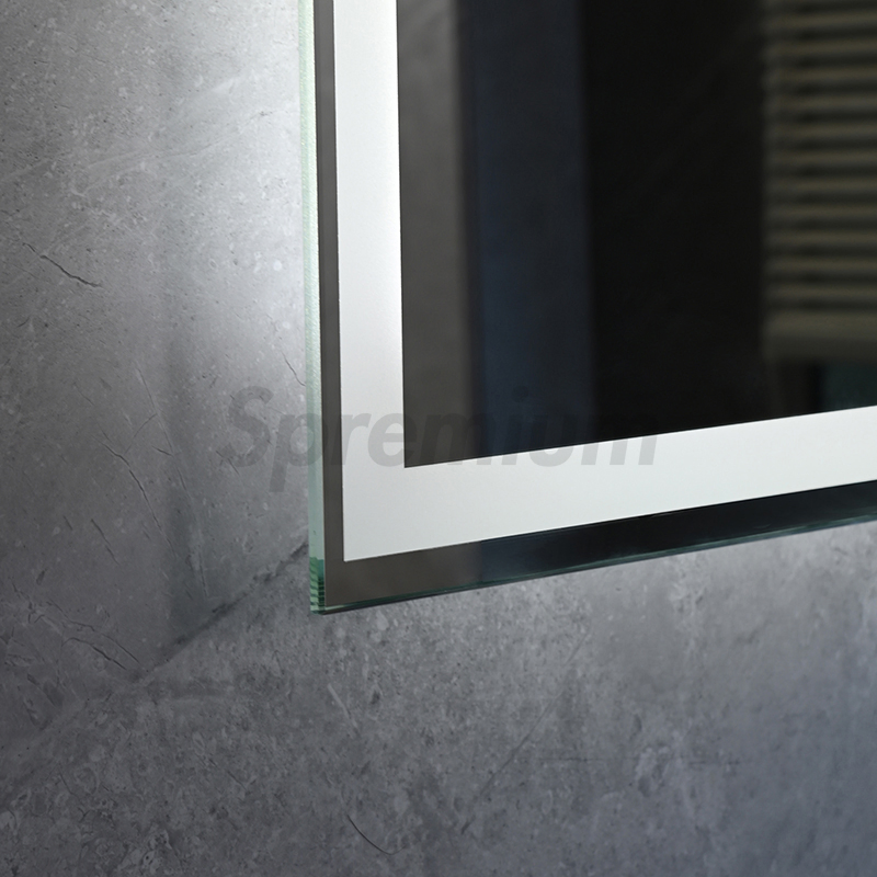 Touch Screen Bath Decorative Wall Mounted LED Backlit Mirror Rectangle Smart Bathroom Mirror
