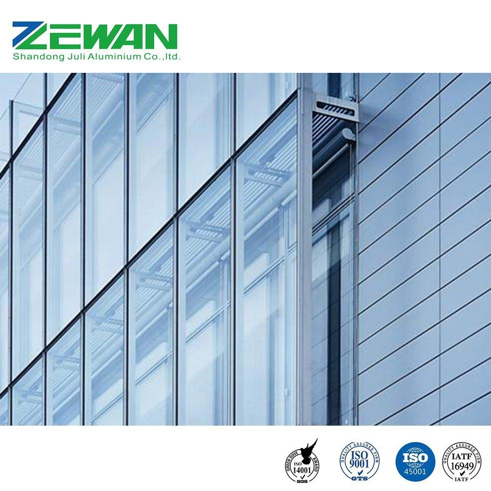 6063 T5 Aluminum Extrusion Curtain Wall Profile Aluminum Material