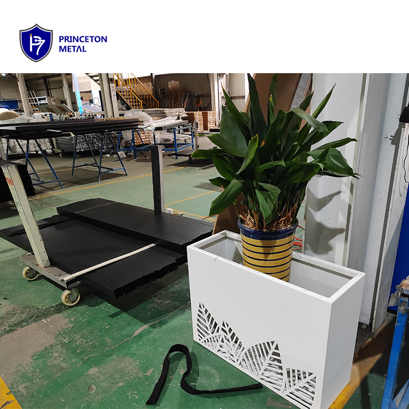 Горшок для растений алюминиевый уличный барьерный