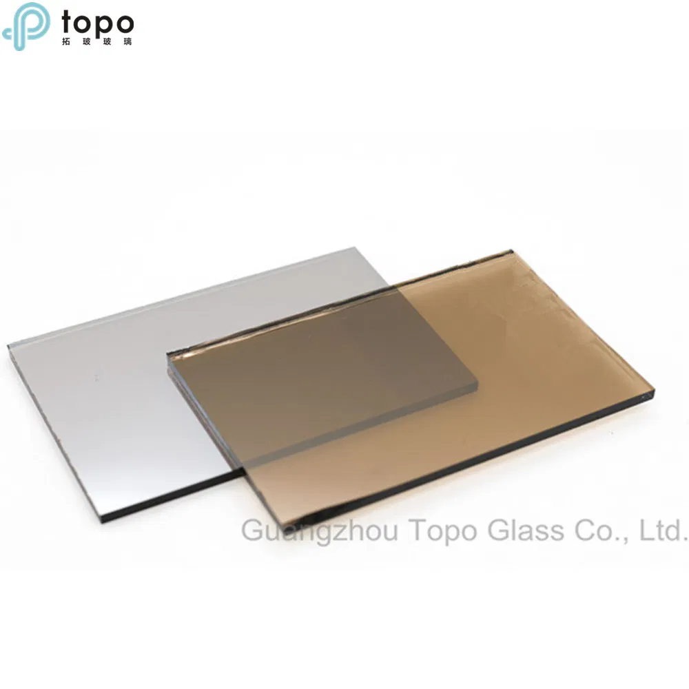 Bronze Coated Glass Dark Bronze Golden Bronze Light Bronze Coated Glass European Bronze Reflective Glass (74R-GB1108)