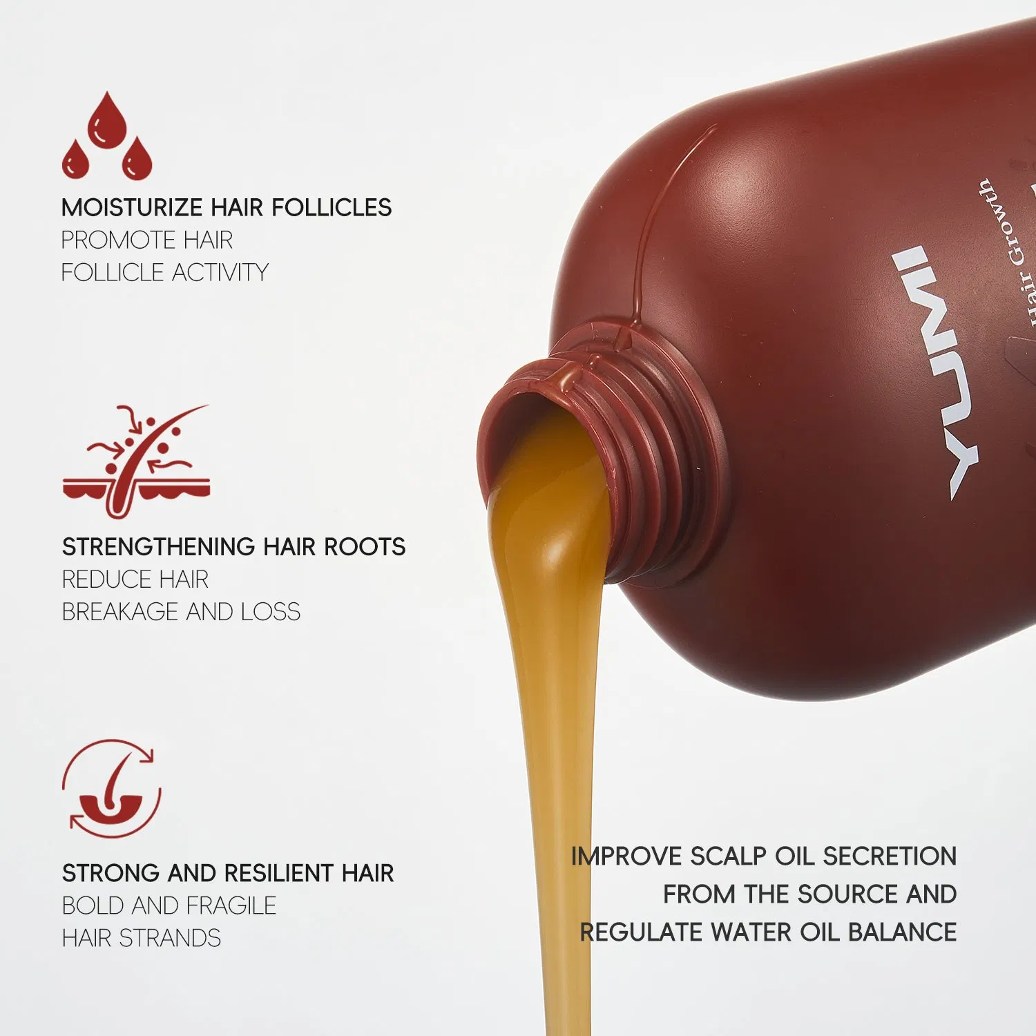 330ml Yumi Anti Hair Loss Strong and Resilient Hair Growth Shampoo