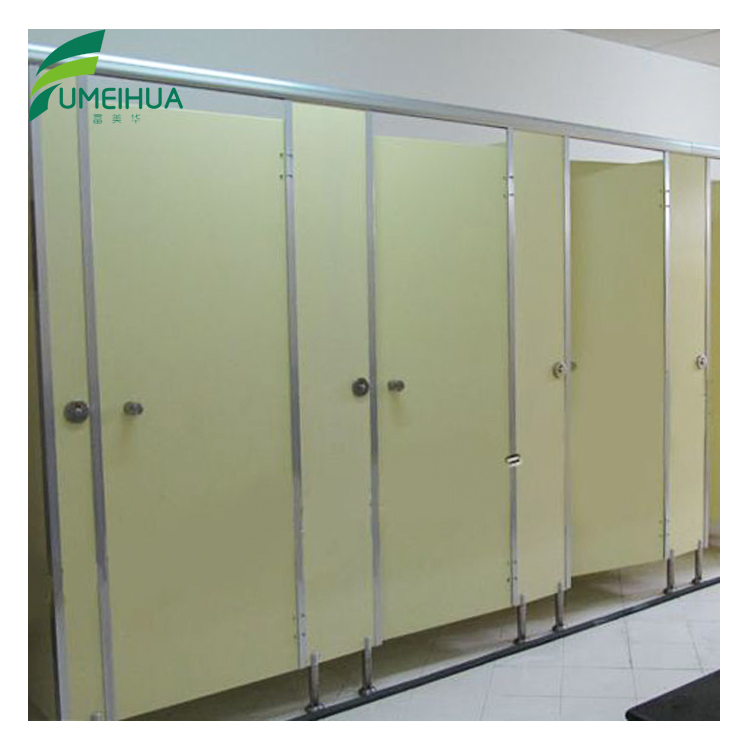 Waterproof HPL Compact Laminate Public Shower Cubicle Door