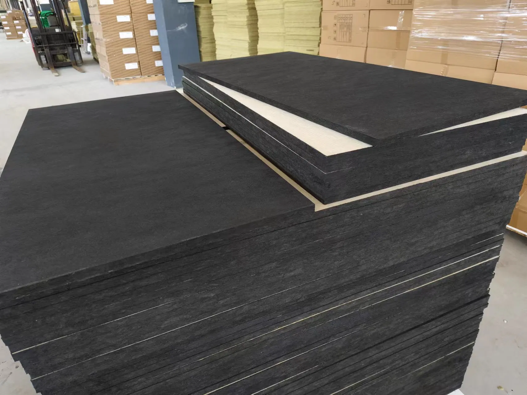 Factory Supply Fireproof Black Rockwool Acoustic Suspended Insulated Ceiling Panels