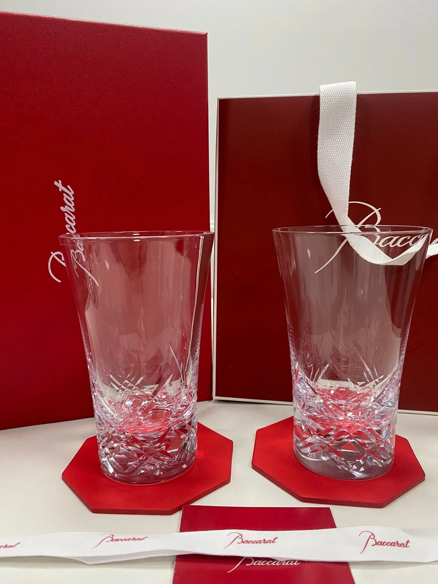 Elegant Baccarats Stella Highball Crystal Cup Luxurious Entertaining Gift Box High End Premier Wine Glass