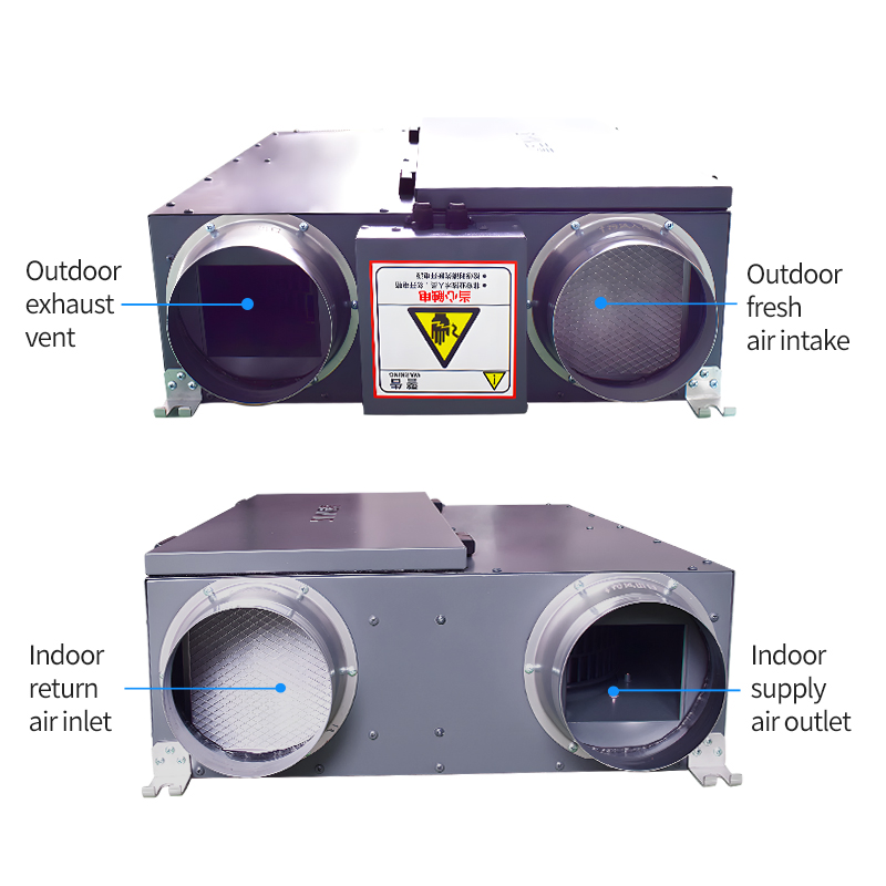 Source Factory Ventilation Unit for Residential Homes with Energy Recovery Features