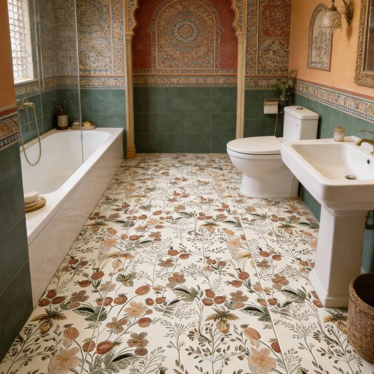 Плитка мраморная матовая антискользящая 600x1200 мм