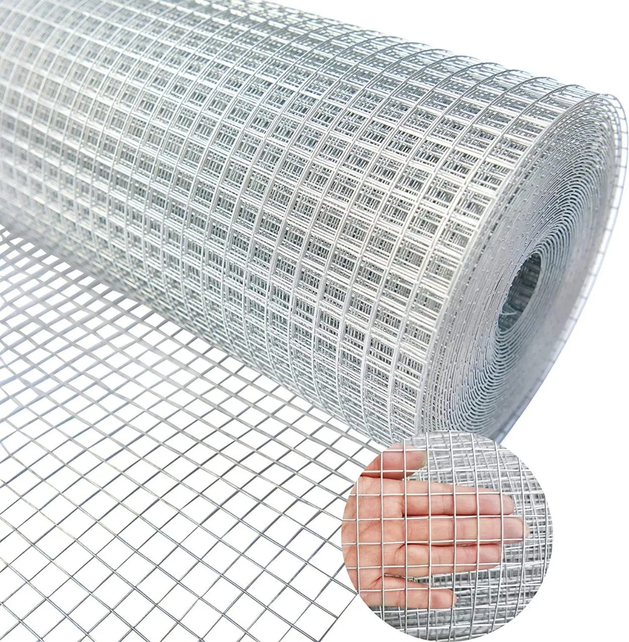Сварная сетка 6x6 5x5 4x4, оцинкованная, 30 м