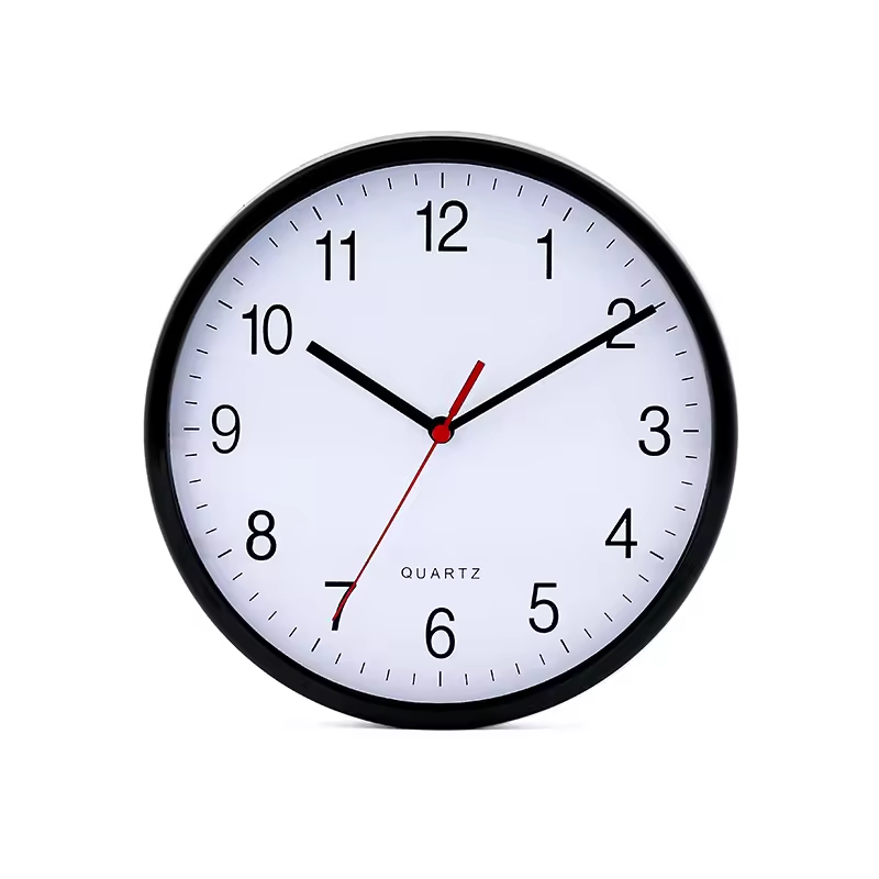 Office Clock Wall Quartz Wall Clock Hot Sell Custom Quartz Battery Operated Gift Round Cheap Plastic Wall Clock Promotional Manufacturers