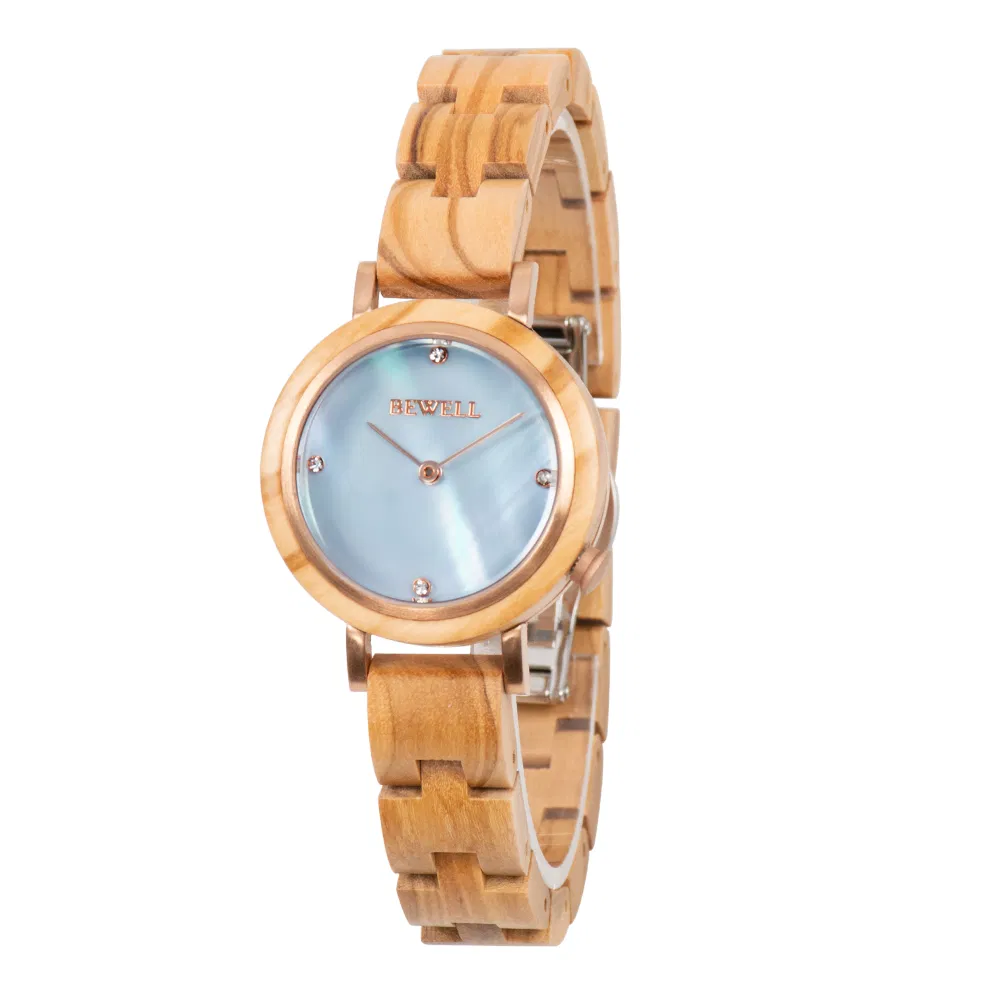 2023 New Arrival Women Model Water Resistant Custom Ladies Wooden Wrist Watch