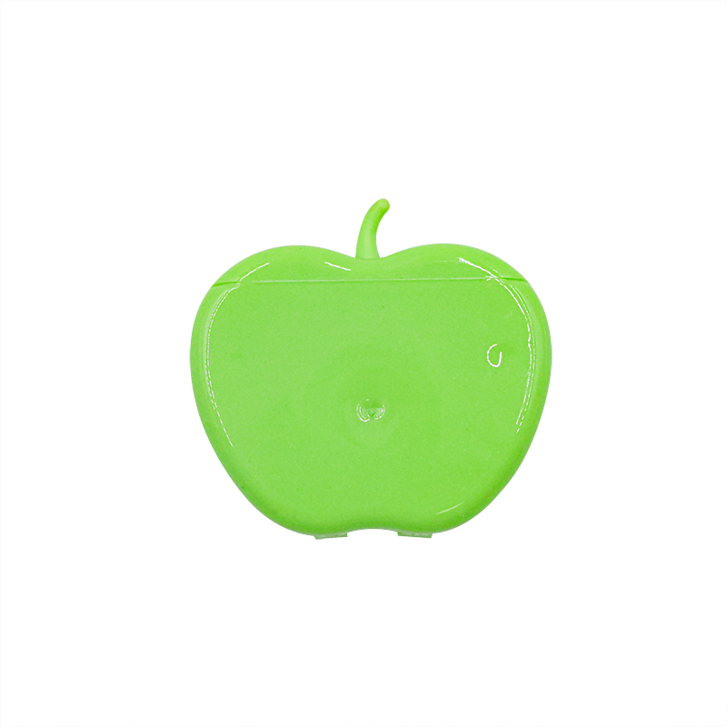 50 Meters Waxed Mint Flavor Nylon Dental Floss Factory Apple Style Dental Floss Dispenser