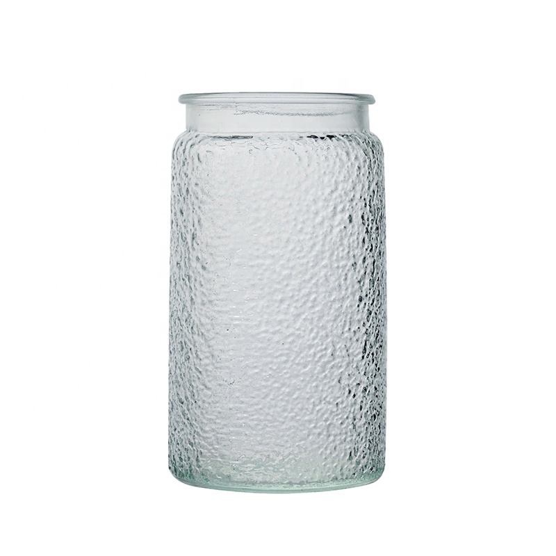 Стеклянная банка для хранения с цветком бегонии