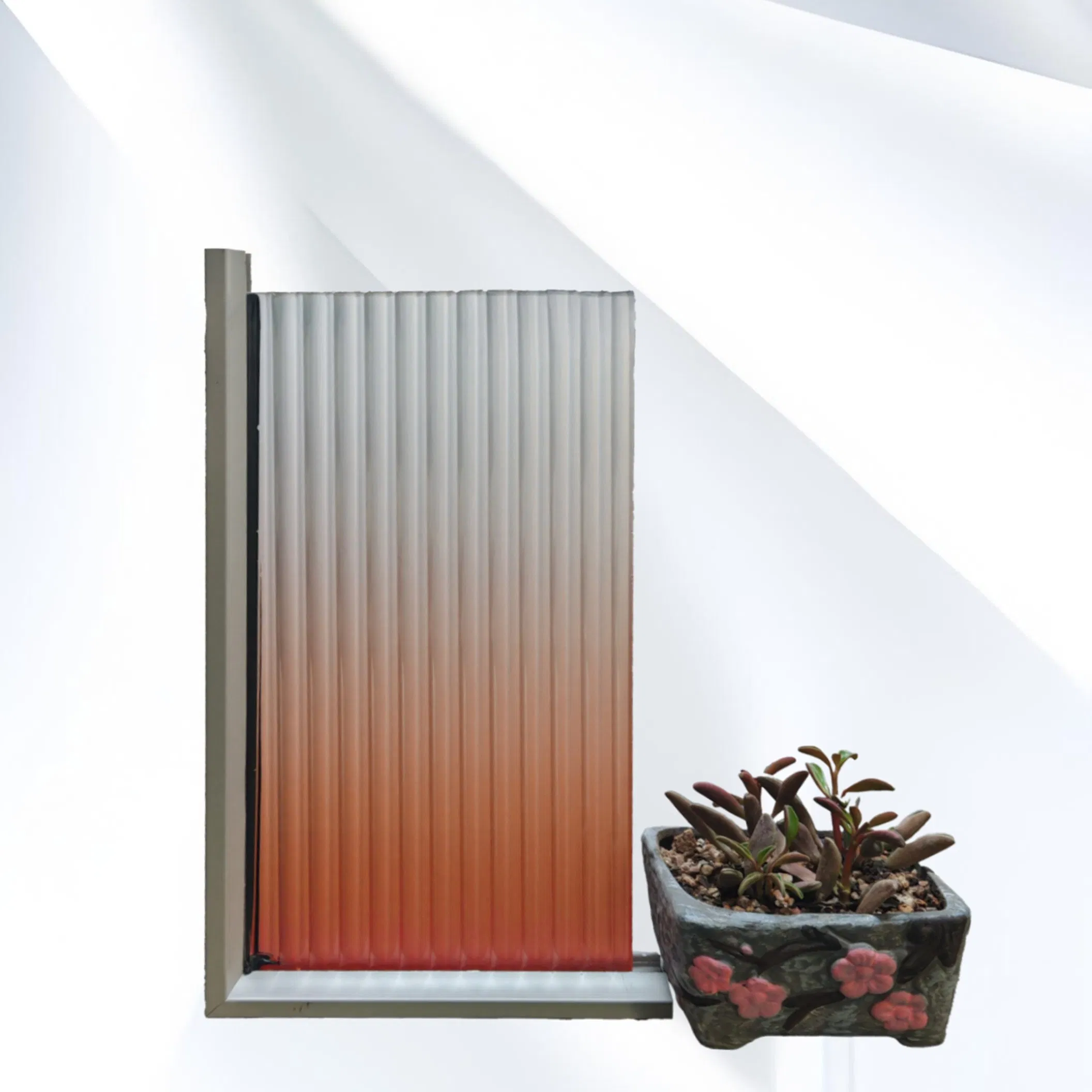 Ultra Clear Patterned Tempered Glass with Custom Satin Finish for Interiors