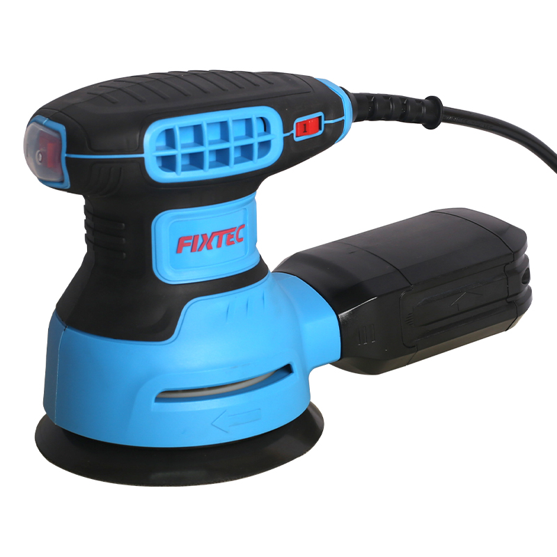 Fixtec Power Tools 350W 125mm 5'' Electric Round Random Orbital Sander with Sanding Papers