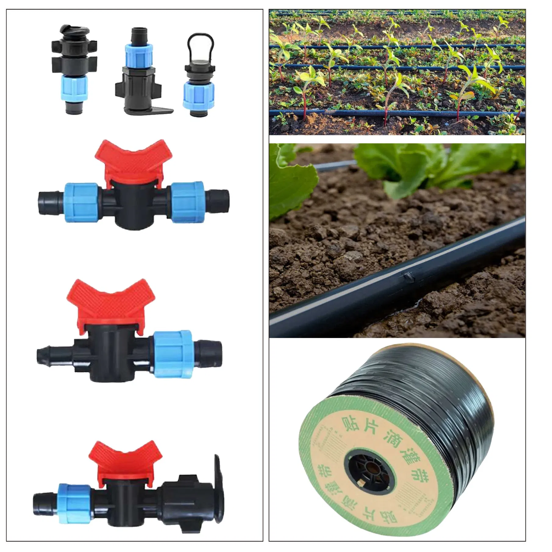 Agricultural Drip Irrigation Tape Hose Pipe System 16mm for Farm Garden