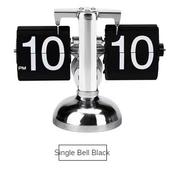 Balance Mechanical Flipping Clock with Drawers Automatic Flipping Clock Retro Seat