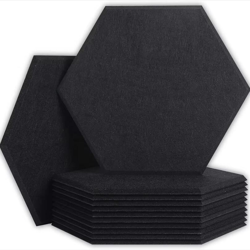 High Density Felt Sound Proof Indoor for Kids Decorate Self-Adhesive Hexagon Board Pet Acoustic Panels