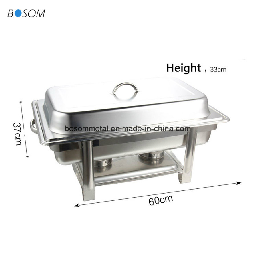 Popular High Quality Stainless Steel Kitchenware Buffet Chafing Dish for Hotel Restaurant Canteen Refectory
