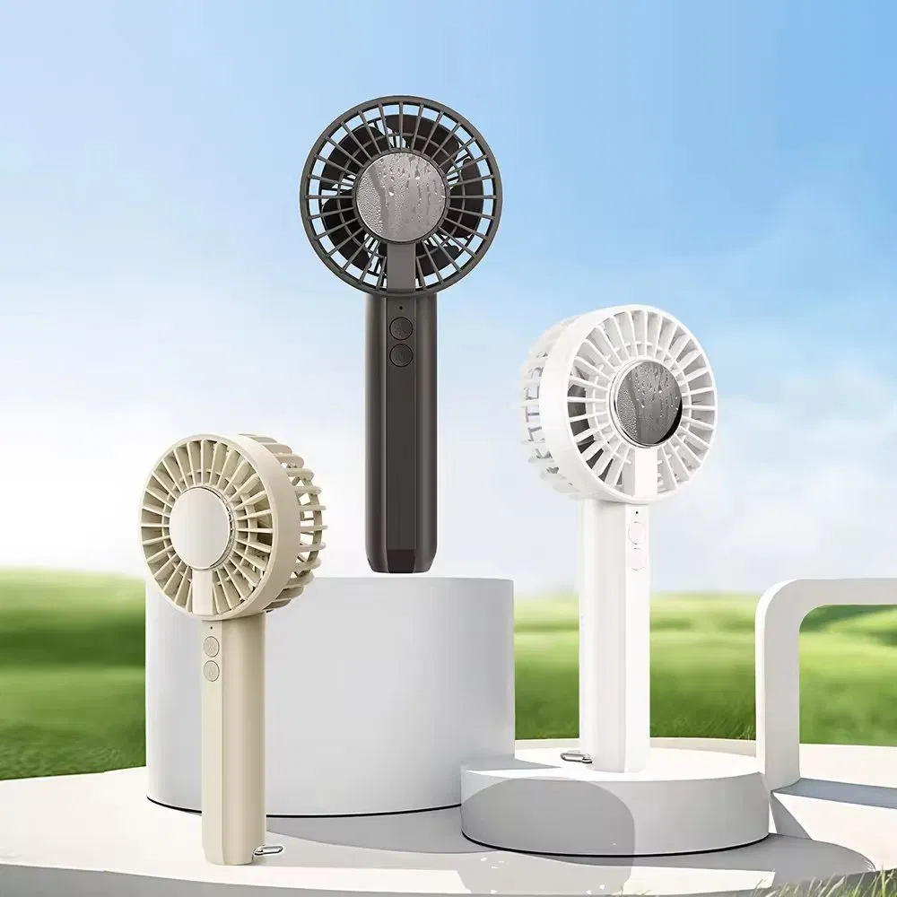 Custom Logo Wholesale Price Mini Handheld Fan Battery Type Portable Desktop Mini Cooling Fan