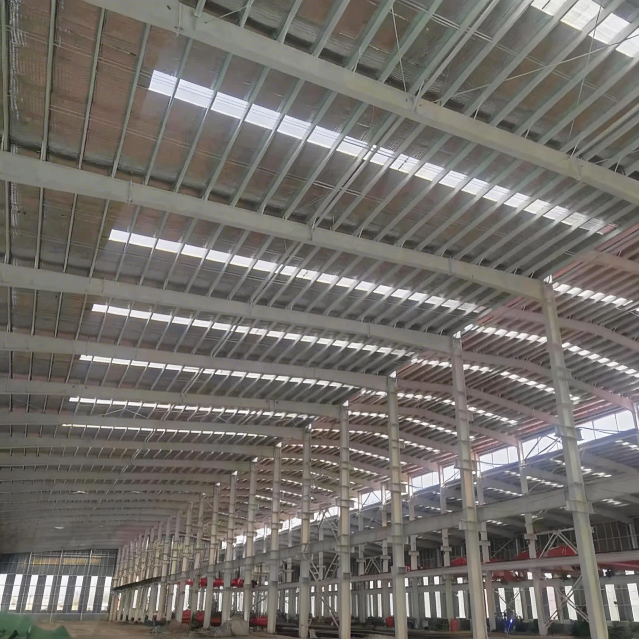 China Low Cost Prefab Light Steel Structure Nave Industrial Metal Prefabricated Structural Building Materials Workshop Warehouse